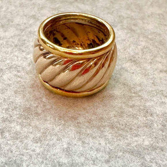 David Yurman Two Tone Cable Band - Picture 3 of 7